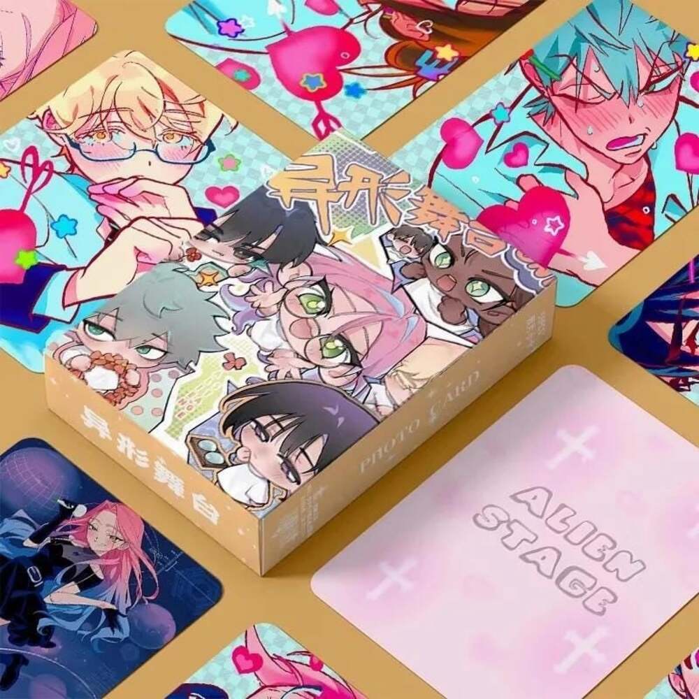 55PCS Alien Stage Holographic Photo Cards Set - Mizi Sua Till Ivan Character Dou